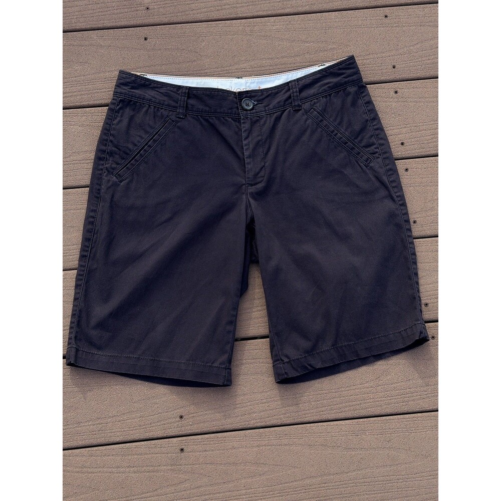 Dockers Bermuda Chino Golf Dress Shorts Women's Size 6 Black Excellent Condition